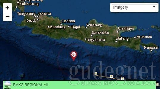 Gempa 4.2 SR Getarkan Kulonprogo Pagi Ini