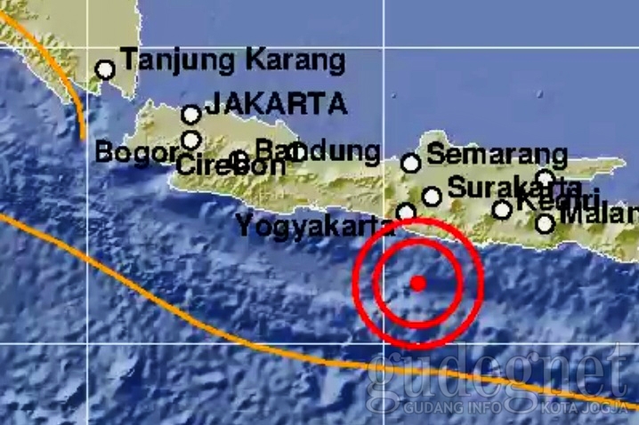 Gempa 5,0 Guncang Yogyakarta