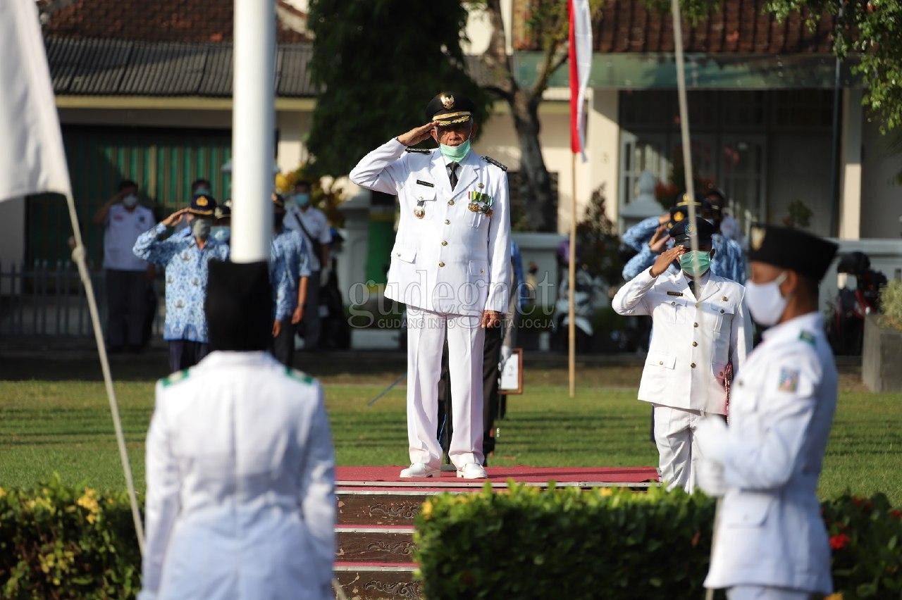 Perayaan Sederhana HUT Ke-75 RI di Sleman, Bupati Ajak Masyarakat Tumbuhkan Empati