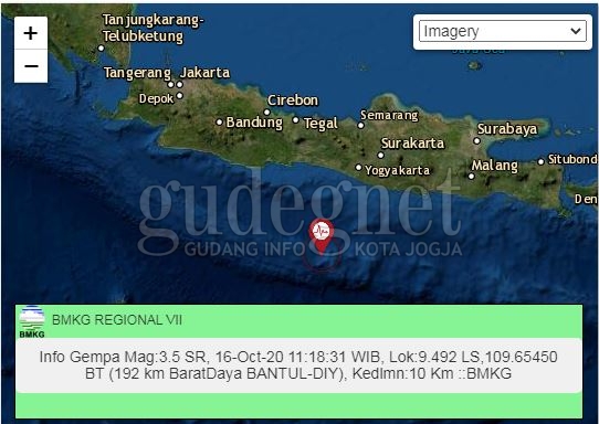 Wilayah Bantul Tiga Kali Digetarkan Gempa Sejak Subuh 