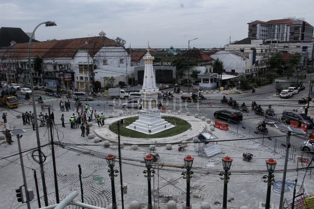 Revitalisasi Tugu Dikebut Selesai Pekan Depan, Target Ducting Kabel