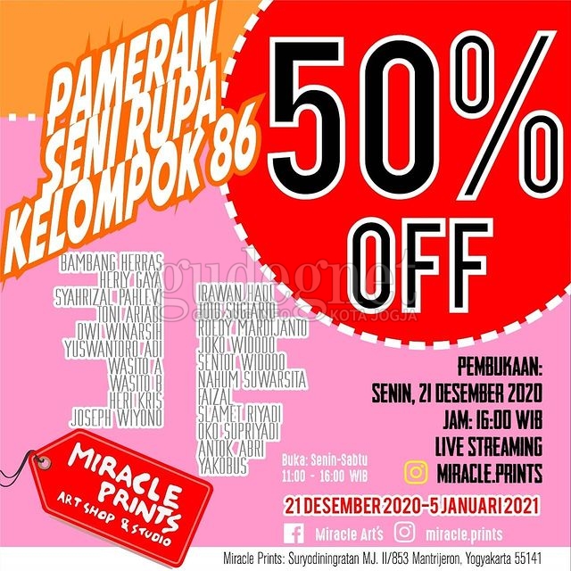 Kelompok 86 Gelar Pameran '50% Off'