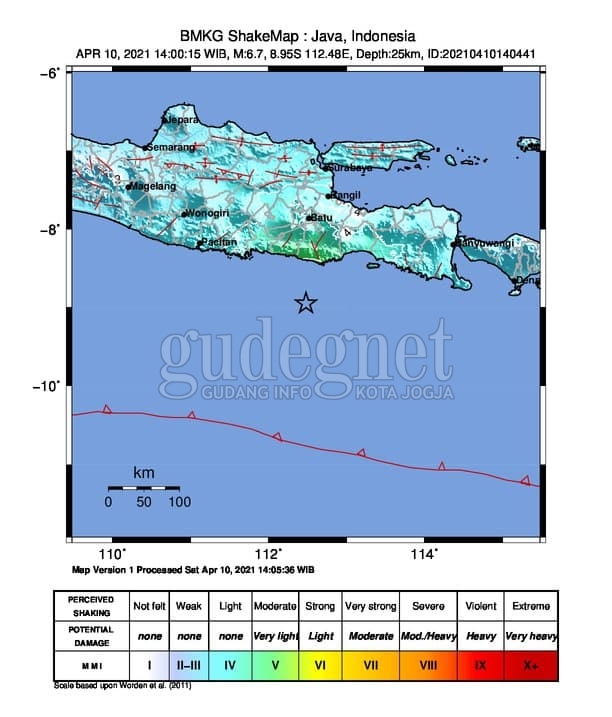 Guncangan Terasa Hingga Yogyakarta, Malang Dilanda Gempa Besar