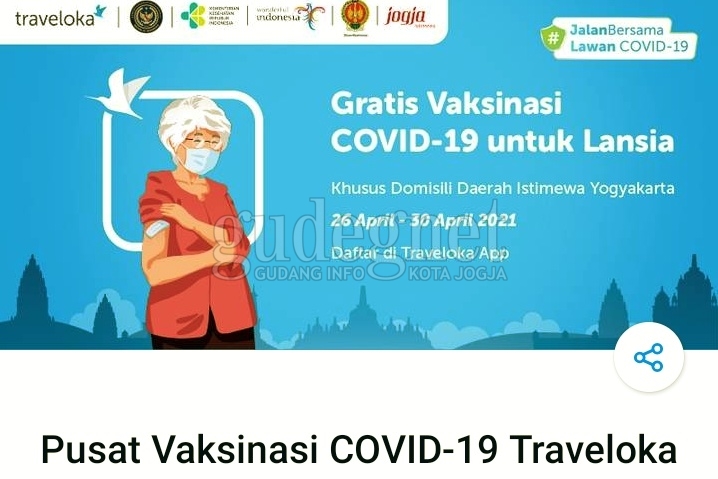 Daftar Vaksinasi Lansia DIY Bisa Pakai Traveloka, Ini Caranya