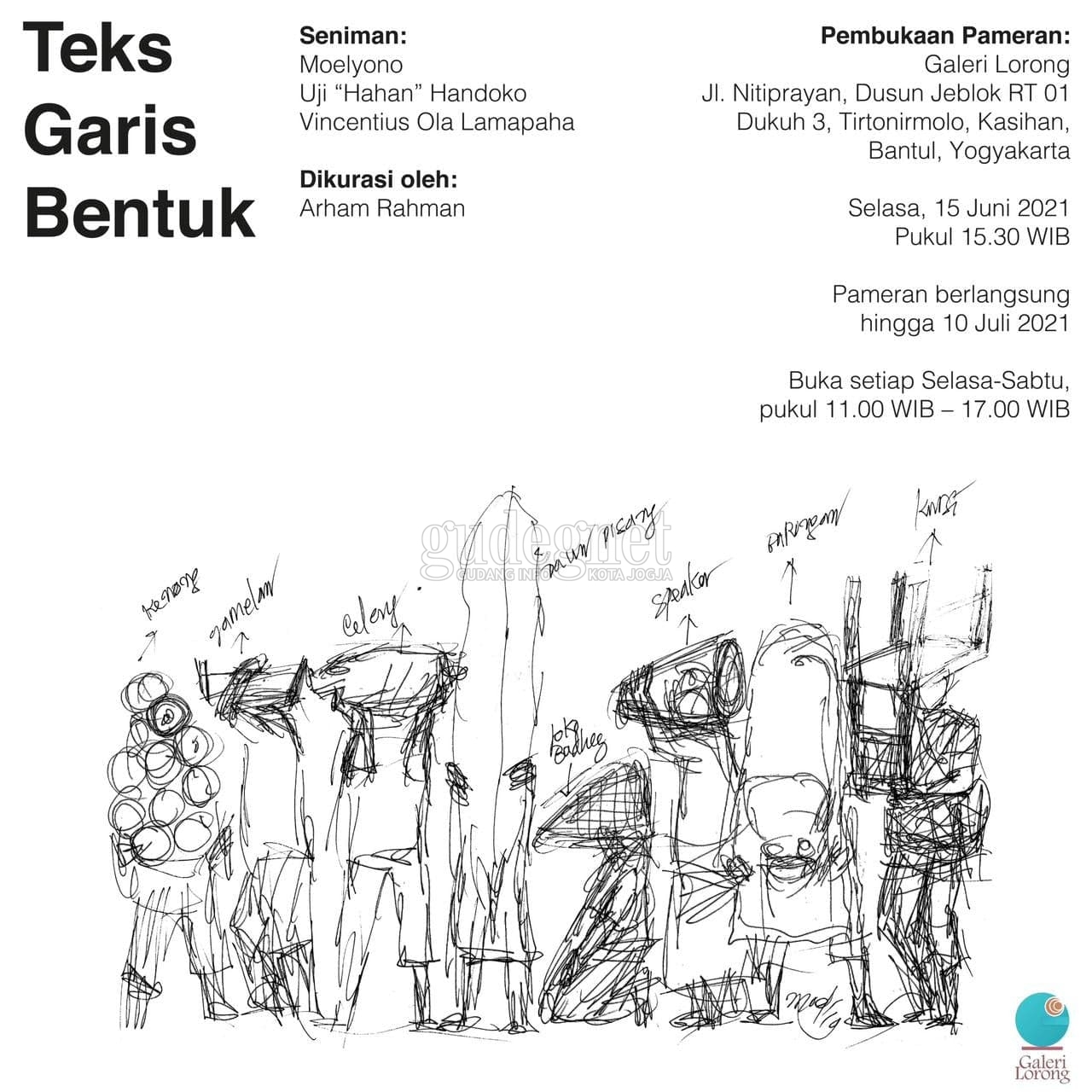 Galeri Lorong Akan Gelar Pameran 'Teks Garis Bentuk'