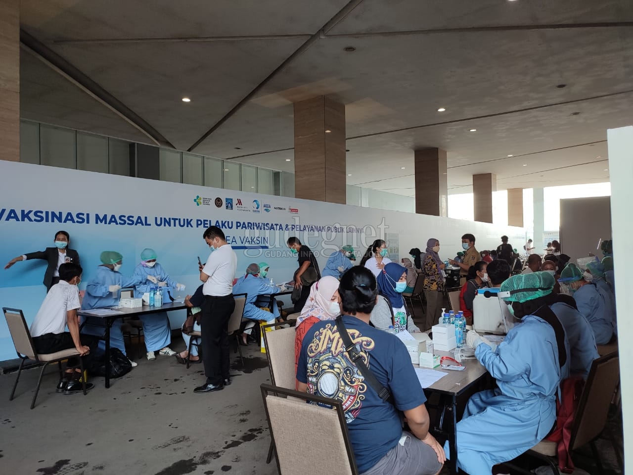 Danone-DInkes Sleman Gelar Vaksinasi Massal untuk Pelaku Pariwisata dan Pelayanan Publik