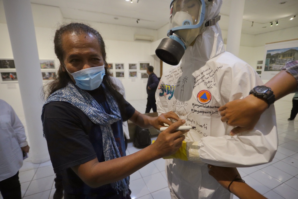 Nasirun dan Wawali Yogyakarta Hadiri Pameran 'Pageblug' Covid-19 di BBY