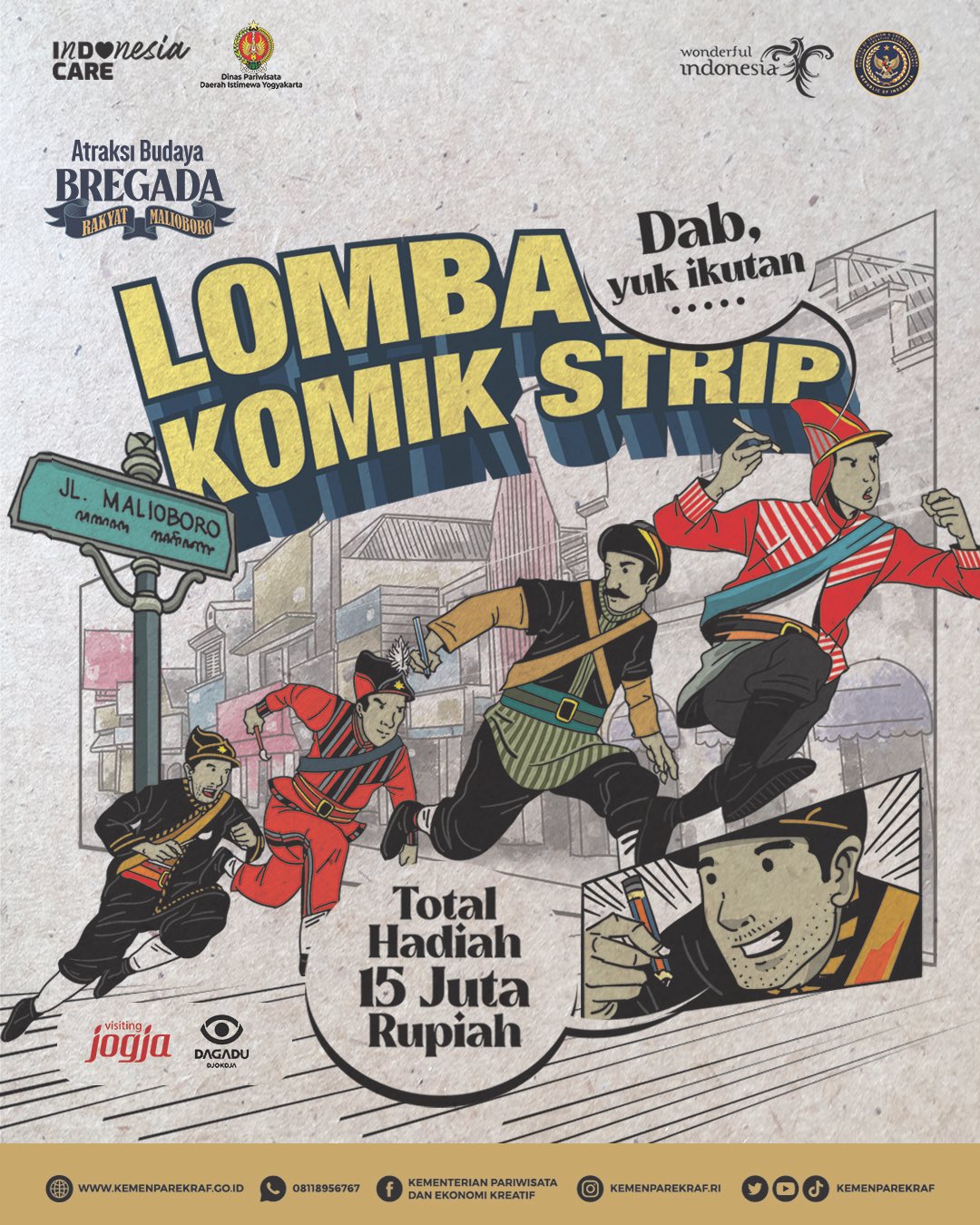 Dispar DIY Gelar Lomba Komik Bregada, Ini Syarat dan Cara Daftarnya