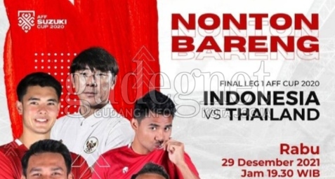 Ini Lokasi Nobar Final AFF Indonesia VS Thailand. Dari Kafe, Masjid Sampai Galeri Seni