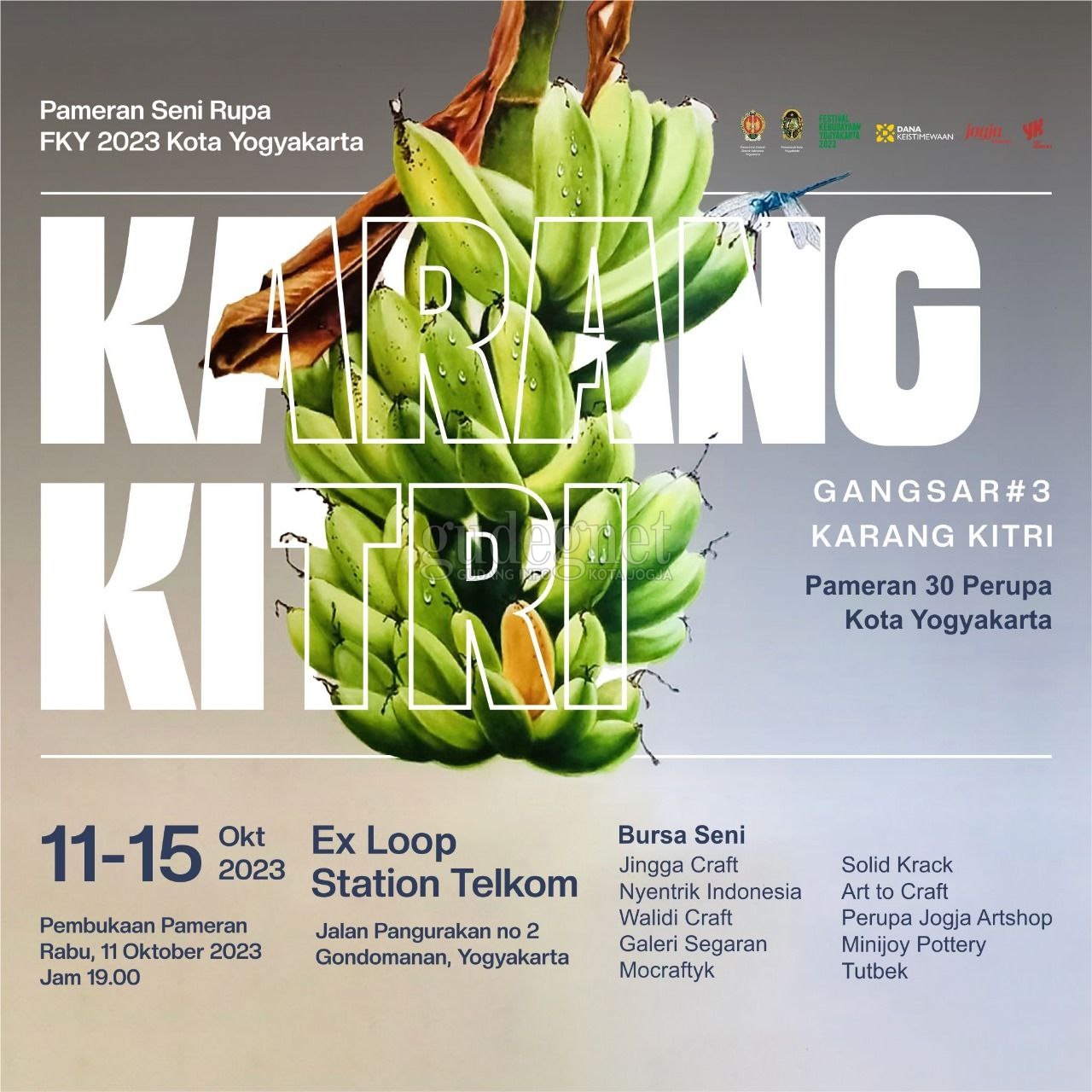 Pameran Seni Rupa FKY 2023 Kota Yogyakarta GANGSAR# 3 KARANG KITRI