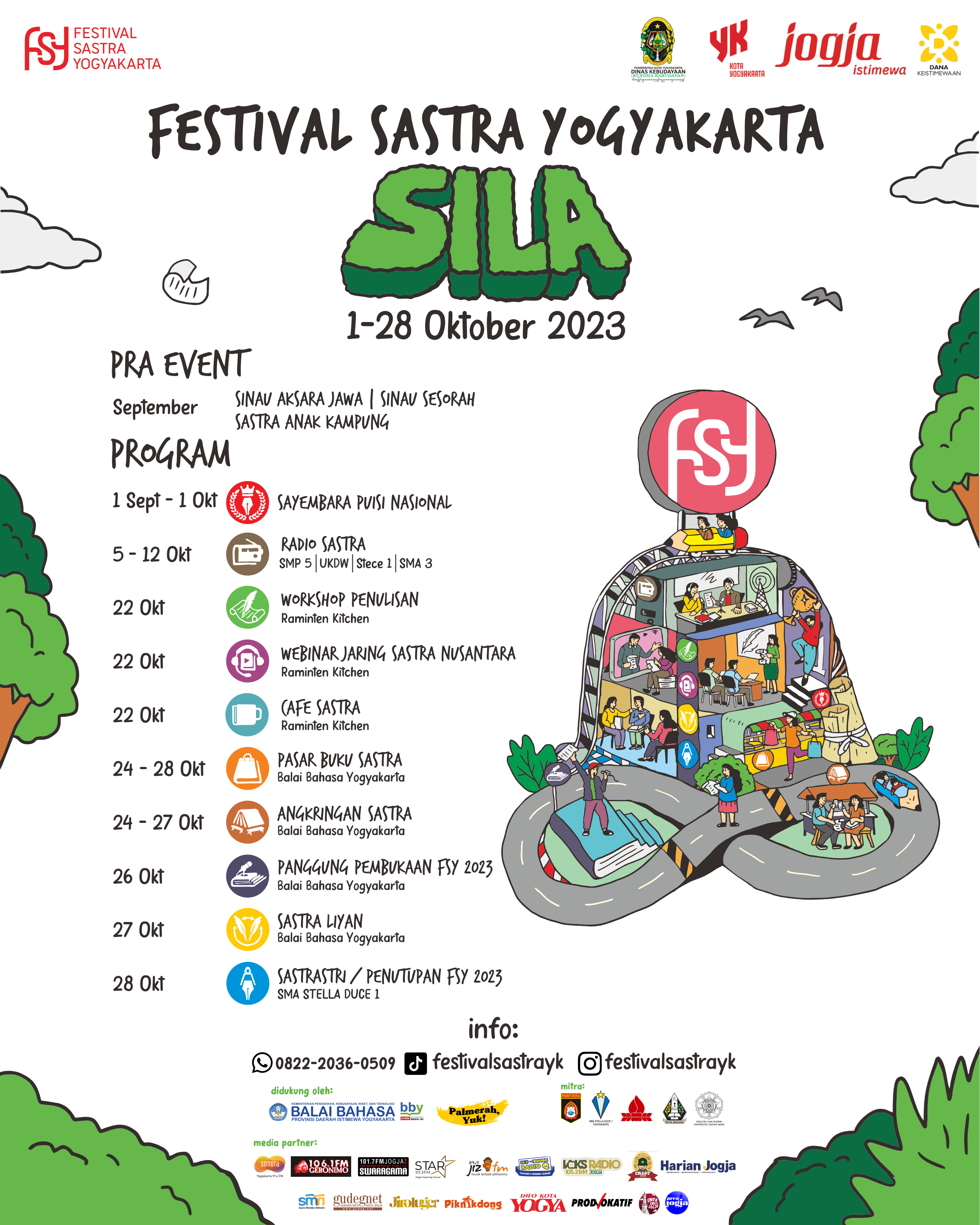 Festival Sastra Yogyakarta 2023 "SILA" Digelar