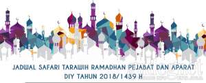 Jadwal Safari Tarawih Keliling Pejabat DIY 2018