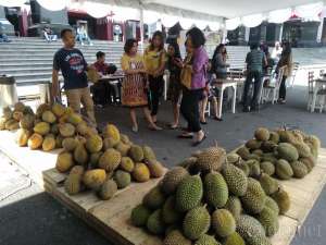 Legitnya Durian Ketan Pikat Pengunjung Festival Durian di JCM