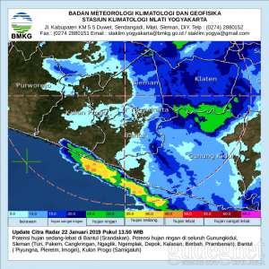 Update Peringatan Dini BMKG Selasa, 22 Januari 2019