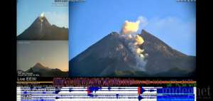 Pagi Ini Merapi Muntahkan Awan Panas