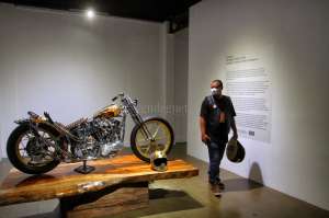 'Garuda', Motor Kustom Motif Burung Garuda dan Batik di Kustomfest 2020