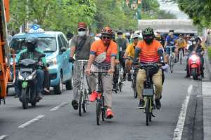 Walikota Se-Indonesia Gowes Bareng Telusuri Rute Sepeda Njeron Beteng